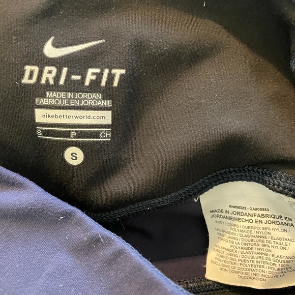 Nike Blue Crop Workout pants SZ (S) - Picture 4 of 4